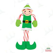 "Christmas Everyday" March's Craft Kit: Candy Cane Elf Ornament